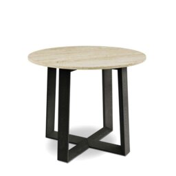 Rackhams Small Round Dining Tables - Natural Black Oak - thumbnail 6