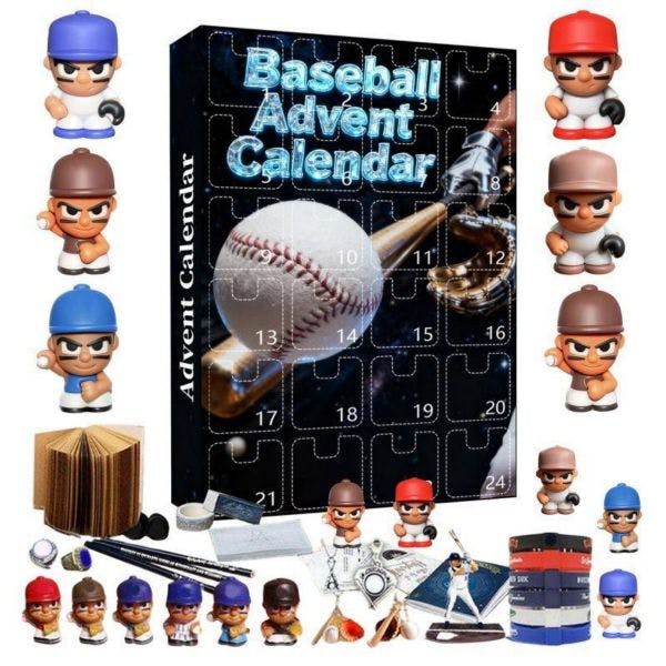 Rackhams 3D Baseball Player Advent Calendar - Style 2 - image 1
