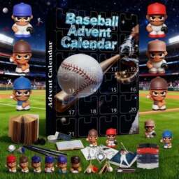 Rackhams 3D Baseball Player Advent Calendar - Style 2 - thumbnail 2