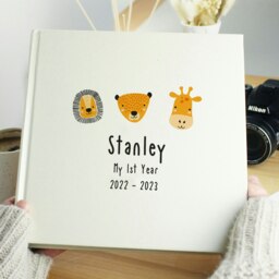 Rackhams Personalised Scandi Safari Animals Square Photo Album - thumbnail 4