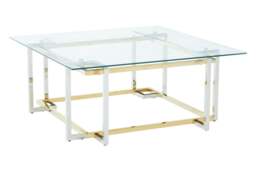 Rackhams Elino Silver and Gold Coffee Table - thumbnail 4