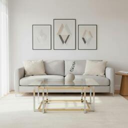 Rackhams Elino Silver and Gold Coffee Table