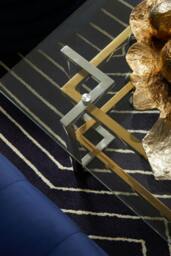 Rackhams Elino Silver and Gold Coffee Table - thumbnail 2