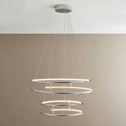 Rackhams Mabel Silver LED Pendant Ceiling Light - thumbnail 3