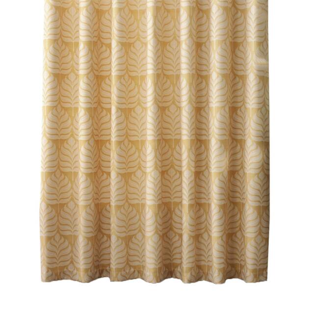 Rackhams Horto Eyelet Curtains - Ochre Yellow - 90in x 54in - Ochre Yellow - 100% Polyester - image 1