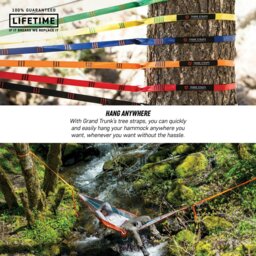 Rackhams Trunk Straps - Hammock Suspension Straps - Forest Green - thumbnail 6