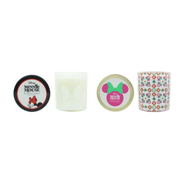Rackhams Minnie Mouse Scented Candle Gift Set 2×213g  - White Jasmine & Mango Frangipani - Candle - No - 213g