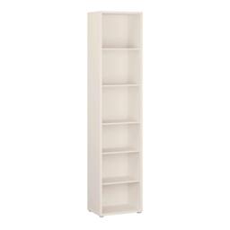 Rackhams Alice Springs Tall Narrow Bookcase with 5 Shelves in Soft Neutral - Manufactured Wood - 1 - Soft Neutral - thumbnail 2