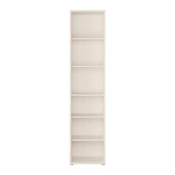 Rackhams Alice Springs Tall Narrow Bookcase with 5 Shelves in Soft Neutral - Manufactured Wood - 1 - Soft Neutral - thumbnail 3