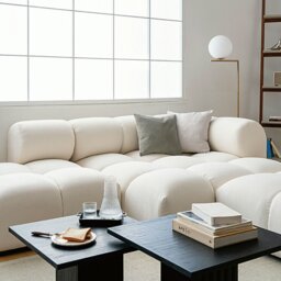 Rackhams Lysander Velvet Module Three Seater, Four Seater, Five Seater Sofa, Corner Sofa, White - Others ( Contact Us ) - thumbnail 6