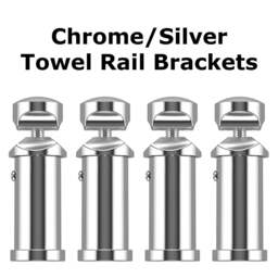Rackhams 800mm x 600mm Flat Chrome Electric Pre-Filled Heated Towel Rail Radiator For Bathroom Designer Standard Element - thumbnail 6
