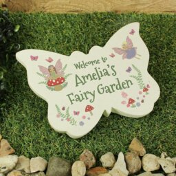 Rackhams Personalised Fairy Garden Butterfly Ornament