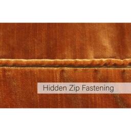 Rackhams Luxe Velvet Cushion Cover - Rust - 55 x 55cm - Rust - 100% Polyester - thumbnail 3