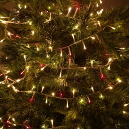 Rackhams 1000 LED 25m Indoor Outdoor Christmas Multi Function Mains Operated String Lights with Timer & Clear Cable in Red & Vintage Gold - thumbnail 3