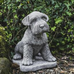 Rackhams Large Schnauzer Stone Dog garden ornament