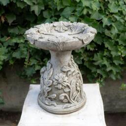 Rackhams English Oak Design Stone cast Bird Bath Bird feeder - thumbnail 2