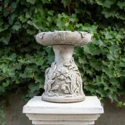 Rackhams English Oak Design Stone cast Bird Bath Bird feeder - thumbnail 3