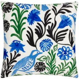 Rackhams Aljento Outdoor Cushion Cover - Blue - 43cm x 43cm - Blue - 100% Polyester - thumbnail 1