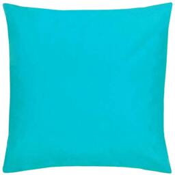 Rackhams Plain Outdoor Cushion Cover - Aqua - 55cm x 55cm - Aqua - 100% Polyester - thumbnail 1