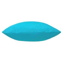 Rackhams Plain Outdoor Cushion Cover - Aqua - 55cm x 55cm - Aqua - 100% Polyester - thumbnail 2