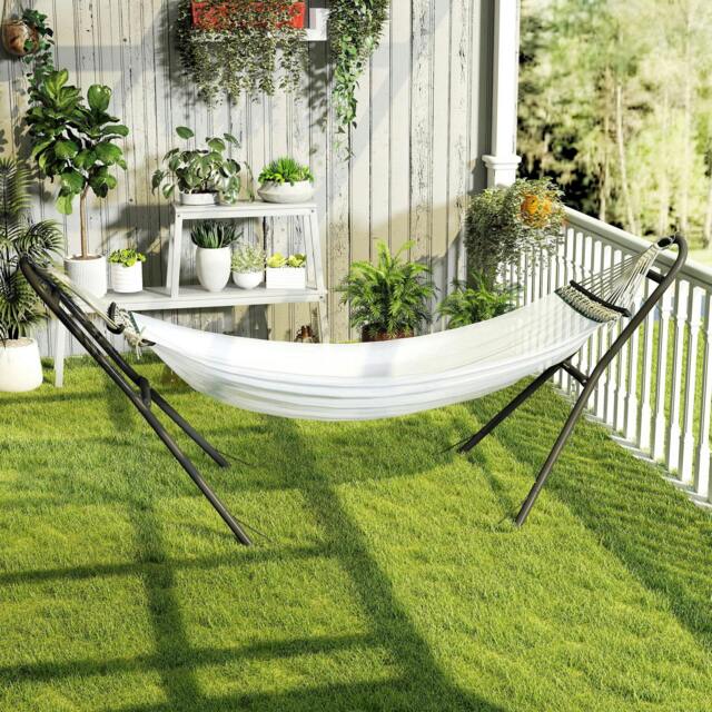 Rackhams 9ft Hammock Stand Adjustable with Non-Slip Feet, 250 kg Capacity - 278 x 97 x 112 cm - Hammock Stand - 1 - image 1