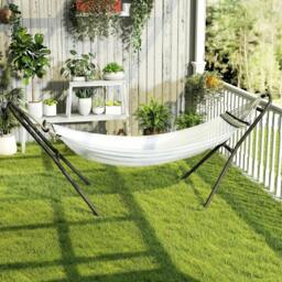Rackhams 9ft Hammock Stand Adjustable with Non-Slip Feet, 250 kg Capacity - 278 x 97 x 112 cm - Hammock Stand - 1 - thumbnail 1