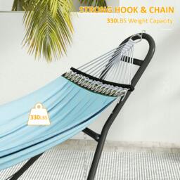 Rackhams 9ft Hammock Stand Adjustable with Non-Slip Feet, 250 kg Capacity - 278 x 97 x 112 cm - Hammock Stand - 1 - thumbnail 5