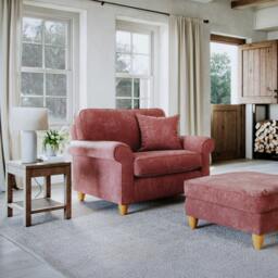 Rackhams Abingdon Snuggle Chair - Deep Terra - thumbnail 1