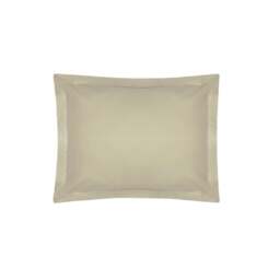 Rackhams Easycare Percale Oxford Pillowcase - Mushroom - One Size - Mushroom - 50% Cotton/50% Polyester - thumbnail 1