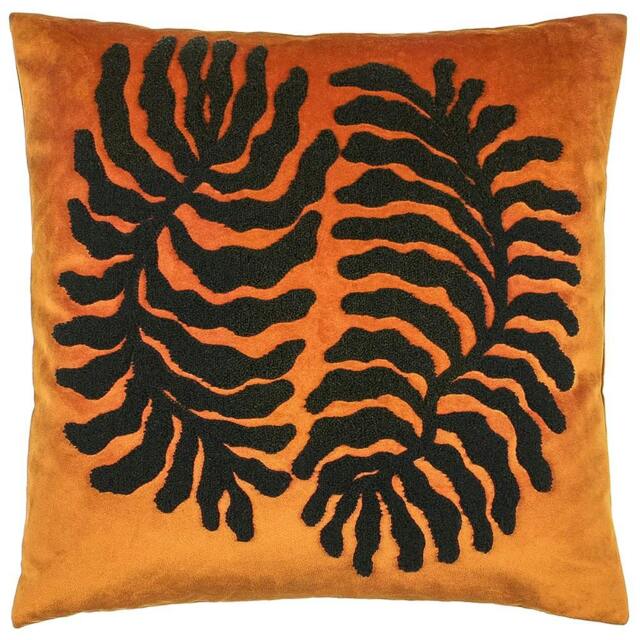 Rackhams Maldive Tufted Cushion - Ginger - One Size - Ginger - 100% Polyester - image 1