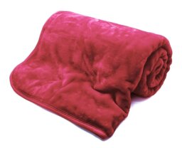 Rackhams Mink Luxury Velvet Soft Blanket - Black - 127x152cm - thumbnail 2