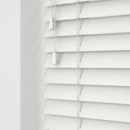 Rackhams Ultra White Wooden Venetian Blinds With Strings (130cm drop) - 225cm - thumbnail 3