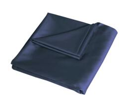 Rackhams Luxurious 300 Thread Count 100% Cotton Sateen Anti-Allergy Fitted Sheet with Pillowcase Pair - Navy - Single (90cm x 190cm) + 25cm Deep - thumbnail 3