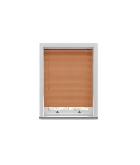 Rackhams Cherry Wood Grain PVC Venetian Blind 152cm Drop (25mm Slats) - 150cm - image 1