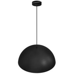Rackhams Beta Hand Made Designer Pendant Lamp 45cm 1xE27 In Matt Black With Gold Interior - thumbnail 2