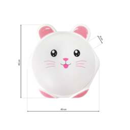 Rackhams Sweet LED Childrens Wall Or Ceiling Lamp In Pink Safe Comforting - thumbnail 3