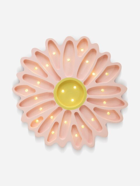 Rackhams Daisy Lamp in Pink (26.5x26.6x5.5cm) - Pink - One size - image 1