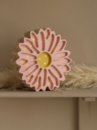 Rackhams Daisy Lamp in Pink (26.5x26.6x5.5cm) - Pink - One size - thumbnail 4