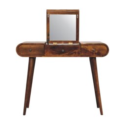 Rackhams Chestnut Mirror Dressing Table - thumbnail 4