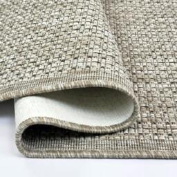 "Rackhams Non-Slip Beige Rug Plain Solid Design Flat Weave Kitchen Dining Room Living Room Area Mat - 80x250cm (2'8""x8'2"")" - thumbnail 6
