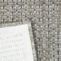 "Rackhams Non-Slip Beige Rug Plain Solid Design Flat Weave Kitchen Dining Room Living Room Area Mat - 80x250cm (2'8""x8'2"")" - thumbnail 4