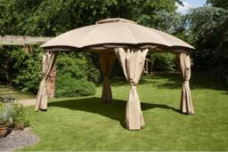 Rackhams Rio Gazebo Canopy - LIGHT BROWN - thumbnail 4