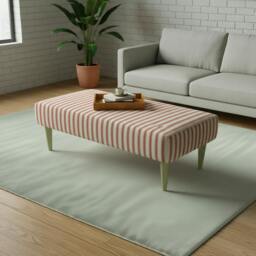 Rackhams Painterly Collection Long Footstool – Designer Abstract Upholstered Bench for Modern UK Homes - 30 x 20 Inches (76 x 51cm) - thumbnail 4