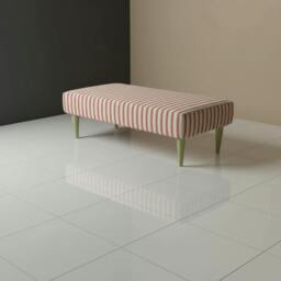 Rackhams Painterly Collection Long Footstool – Designer Abstract Upholstered Bench for Modern UK Homes - 30 x 20 Inches (76 x 51cm) - thumbnail 3