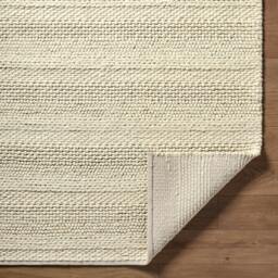 Rackhams Tahoe II-Hand Woven Ivory Beige Cream Wool Global Rug - 183 x 274 cm - thumbnail 4