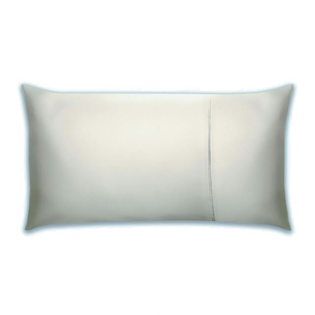 Rackhams Pima Cotton 450 Thread Count Bolster Pillowcase - Platinum - One Size - Platinum - 100% Cotton - image 1