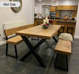 Rackhams Chunky and Sturdy Dining Table - 150 - 70 - thumbnail 2