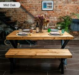 Rackhams Chunky and Sturdy Dining Table - 150 - 70