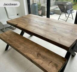 Rackhams Chunky and Sturdy Dining Table - 150 - 70 - thumbnail 5