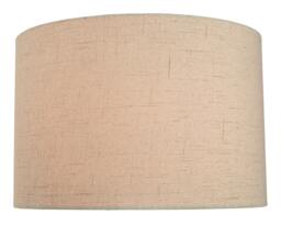 Rackhams Contemporary and Sleek Taupe Textured Linen Fabric Drum Lamp Shade 60w Maximum - thumbnail 2